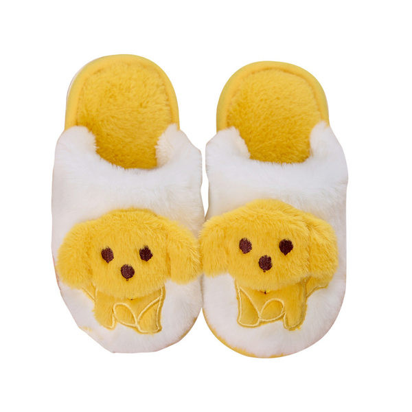 Ležérne domáce papuče s aplikáciou psíka pre chlapcov