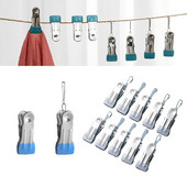 10 buc. Agrafe de cusut multifunctionale pentru haine rezistente la vant Sosete de lenjerie agrafe de uscare fara cusaturi Organizare de depozitare a rufelor