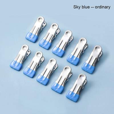 10 buc. Agrafe de cusut multifunctionale pentru haine rezistente la vant Sosete de lenjerie agrafe de uscare fara cusaturi Organizare de depozitare a rufelor