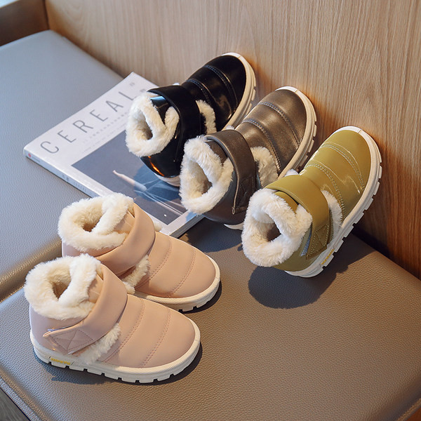 Domáce papuče pre chlapcov s teplou zamatovou podšívkou a suchým zipsom