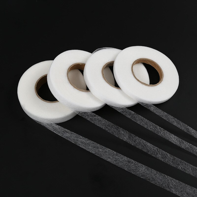 100 m Kahepoolne õmblustarvikute kleeplint riie riie rõivad sulav vaheriie kangateip DIY lapiline vooder kangateip