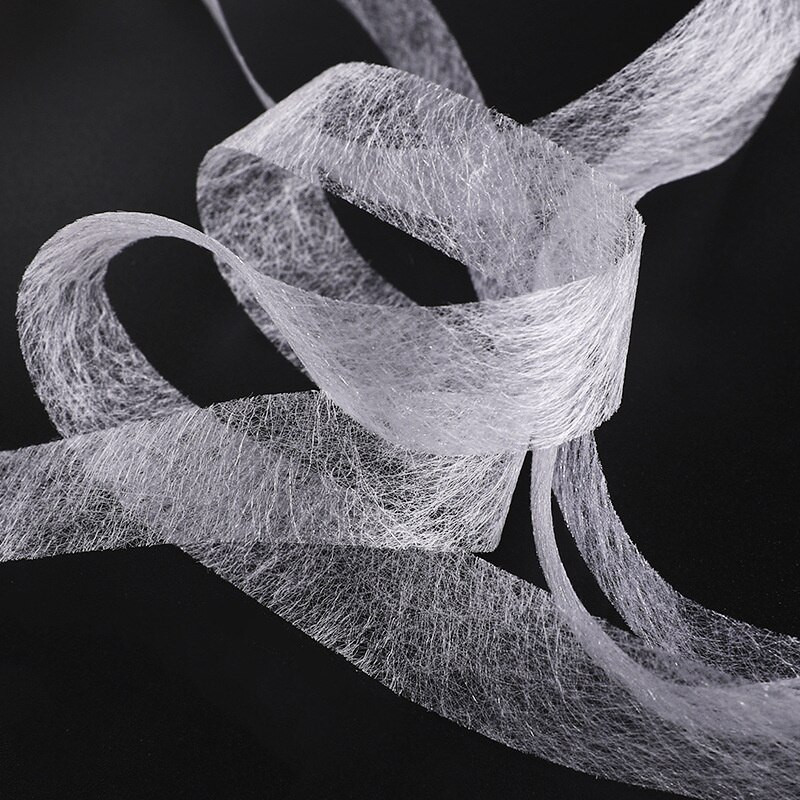 100 m Kahepoolne õmblustarvikute kleeplint riie riie rõivad sulav vaheriie kangateip DIY lapiline vooder kangateip