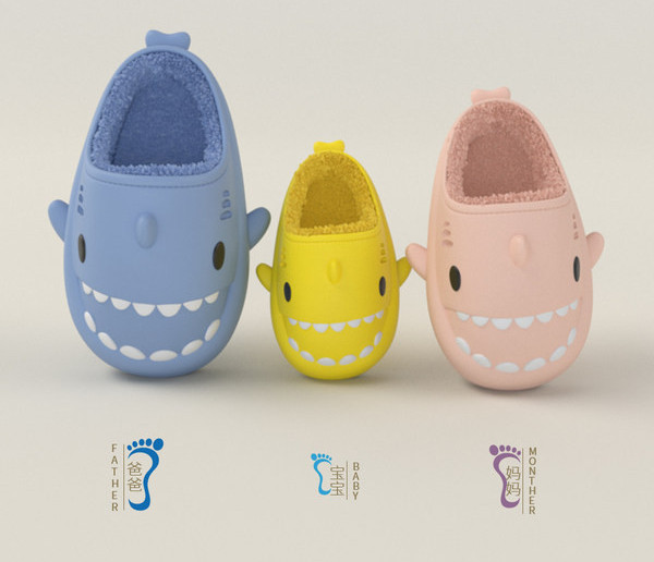 Domáce detské papuče s páperovou podšívkou