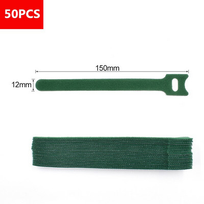 50 τεμάχια επαναχρησιμοποιήσιμων δεμάτων καλωδίων Ρυθμιζόμενο καλώδιο δεδομένων Καλώδιο αποθήκευσης καλωδίου διαχείρισης ζώνης εγκατάστασης ζώνης Nylon Belt Magic Furniture