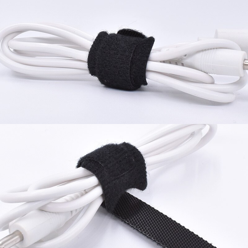 50 τεμάχια επαναχρησιμοποιήσιμων δεμάτων καλωδίων Ρυθμιζόμενο καλώδιο δεδομένων Καλώδιο αποθήκευσης καλωδίου διαχείρισης ζώνης εγκατάστασης ζώνης Nylon Belt Magic Furniture