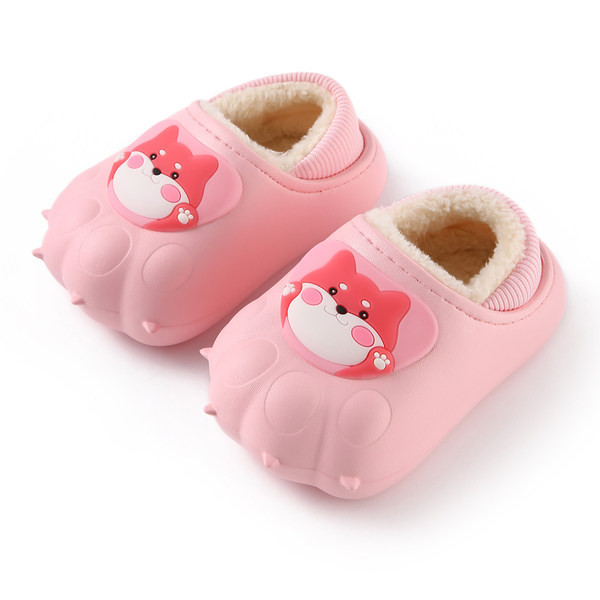 Гумени домашни пантофи с топла подплата за момчета 