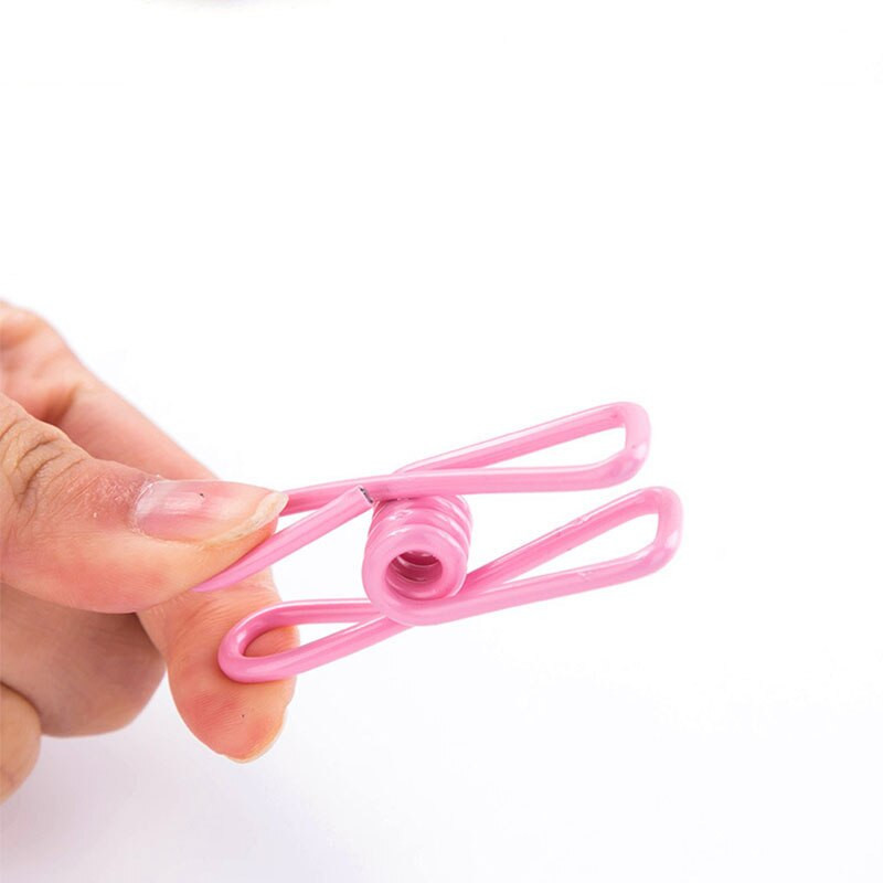 10 ks/sada náhodne farebných viacúčelových kovových sponiek na uloženie oblečenia / spisov / šijacích sponiek, šijacie príslušenstvo