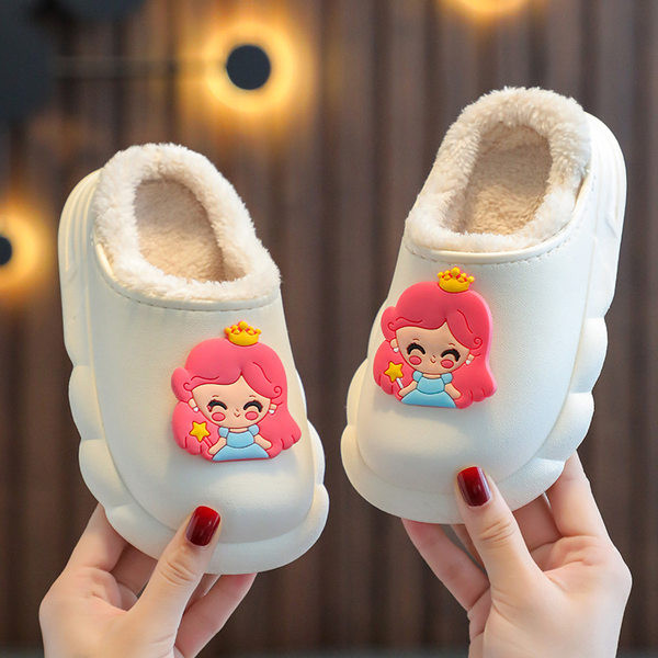 Παιδικές casual παντόφλες με φόδρα και alicia