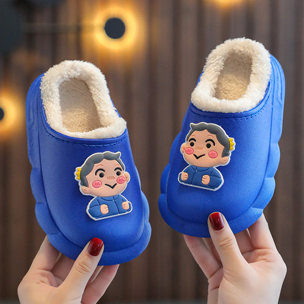 Παιδικές casual παντόφλες με φόδρα και alicia