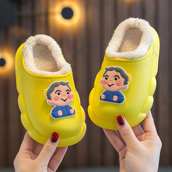 Παιδικές casual παντόφλες με φόδρα και alicia