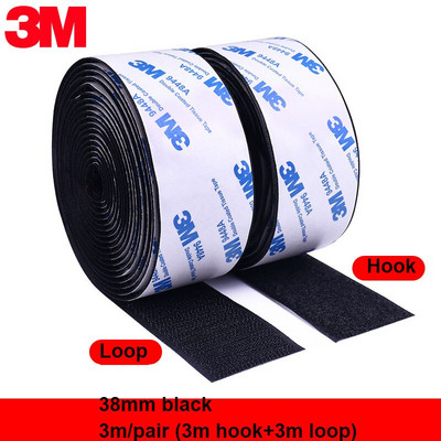 3 metre/rola samolepiacej upevňovacej pásky so suchým zipsom, obojstrannej pásky s lepidlom na bytové dekorácie 20/25/30/38/50/100 mm