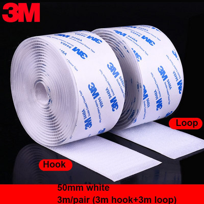 3 metre/rola samolepiacej upevňovacej pásky so suchým zipsom, obojstrannej pásky s lepidlom na bytové dekorácie 20/25/30/38/50/100 mm