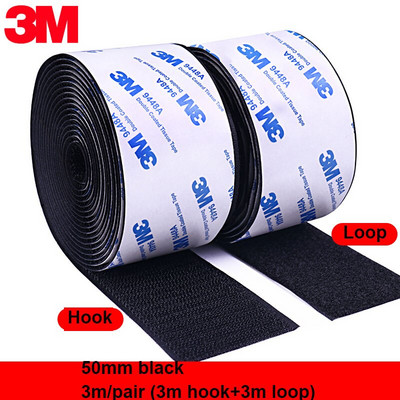 3 metre/rola samolepiacej upevňovacej pásky so suchým zipsom, obojstrannej pásky s lepidlom na bytové dekorácie 20/25/30/38/50/100 mm