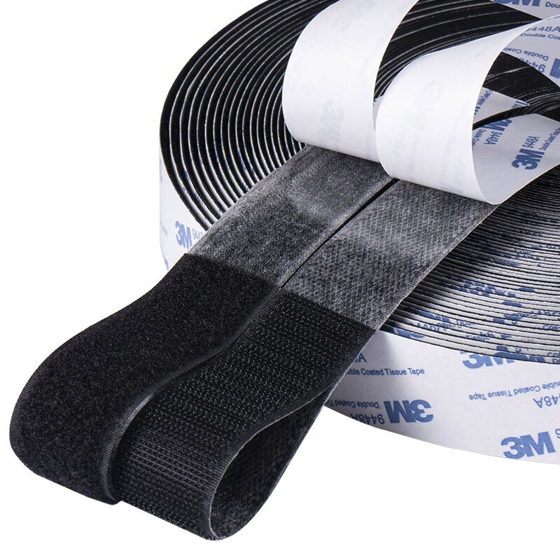 3 metre/rola samolepiacej upevňovacej pásky so suchým zipsom, obojstrannej pásky s lepidlom na bytové dekorácie 20/25/30/38/50/100 mm