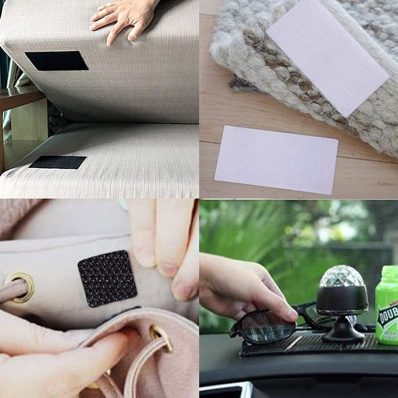 3 metre/rola samolepiacej upevňovacej pásky so suchým zipsom, obojstrannej pásky s lepidlom na bytové dekorácie 20/25/30/38/50/100 mm