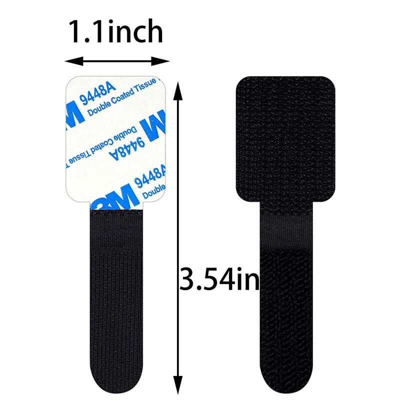 10/20 tk isekleepuv traatjuhtme korraldaja konksu ja aasaga kinnituslindiga kaabliköidised juhtmehoidik lauajuhtmete haldamiseks