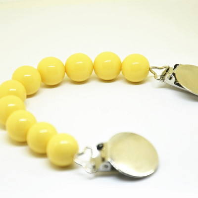 Lanțuri de cleme pentru suzetă, drăguț, culoare bomboană, cu mărgele, lanț de dentiție în siguranță pentru bebeluși, pentru bebeluși, pentru copii mici, bricolaj, lucrat manual