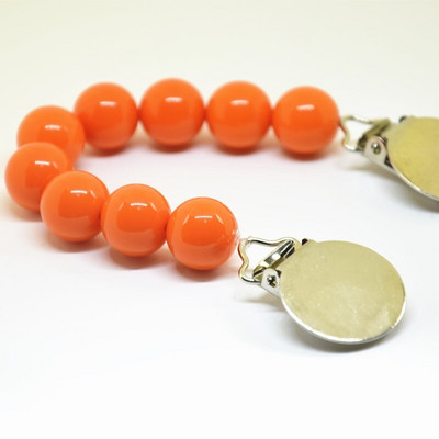 Lanțuri de cleme pentru suzetă, drăguț, culoare bomboană, cu mărgele, lanț de dentiție în siguranță pentru bebeluși, pentru bebeluși, pentru copii mici, bricolaj, lucrat manual