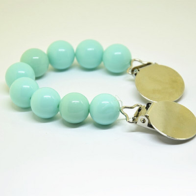 Lanțuri de cleme pentru suzetă, drăguț, culoare bomboană, cu mărgele, lanț de dentiție în siguranță pentru bebeluși, pentru bebeluși, pentru copii mici, bricolaj, lucrat manual