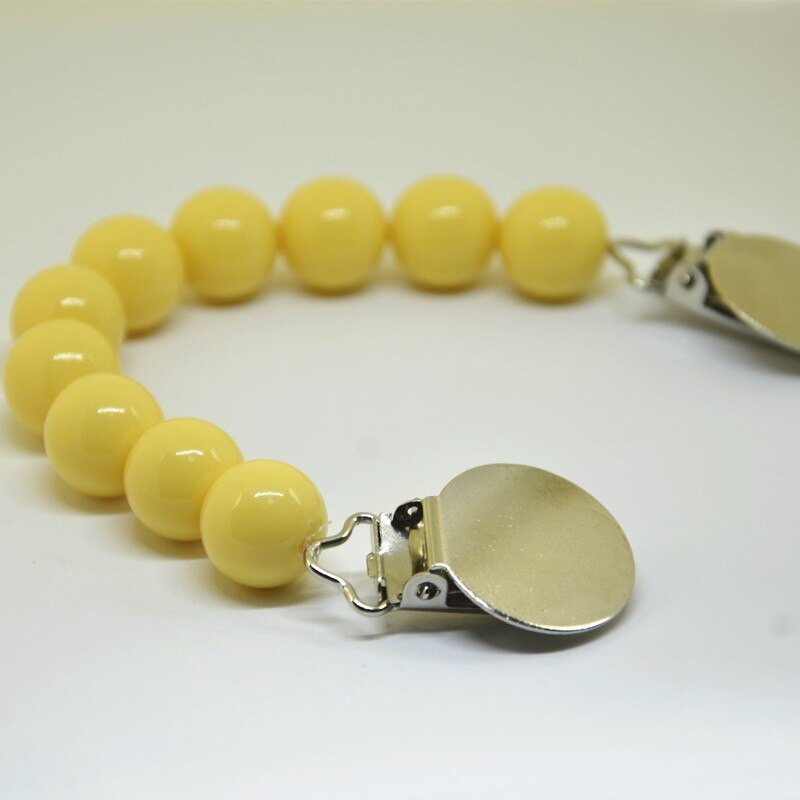 Lanțuri de cleme pentru suzetă, drăguț, culoare bomboană, cu mărgele, lanț de dentiție în siguranță pentru bebeluși, pentru bebeluși, pentru copii mici, bricolaj, lucrat manual