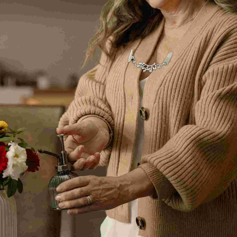 5 ks sponiek na kardigany na vintage šály, spony na kardigany alebo spony na kardigany, retiazkové spony na šaty a goliere