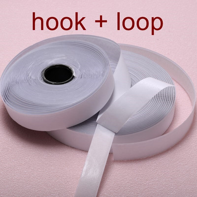 Must valge isekleepuv kinnitusvahend Magic Tape, tugev liim, konks, silmuskleebis DIY riided kodutekstiili tarvikud 1 meeter/paar