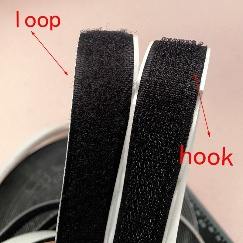 Must valge isekleepuv kinnitusvahend Magic Tape, tugev liim, konks, silmuskleebis DIY riided kodutekstiili tarvikud 1 meeter/paar