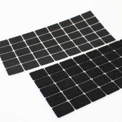 XUNZHE 20*30mm 50 Paari Magic Nylon square Kleebis Kahepoolne Kleepuv konksud Aasad Kettad Padjakesed Punktkinnituslint Õmbluskäsitöö