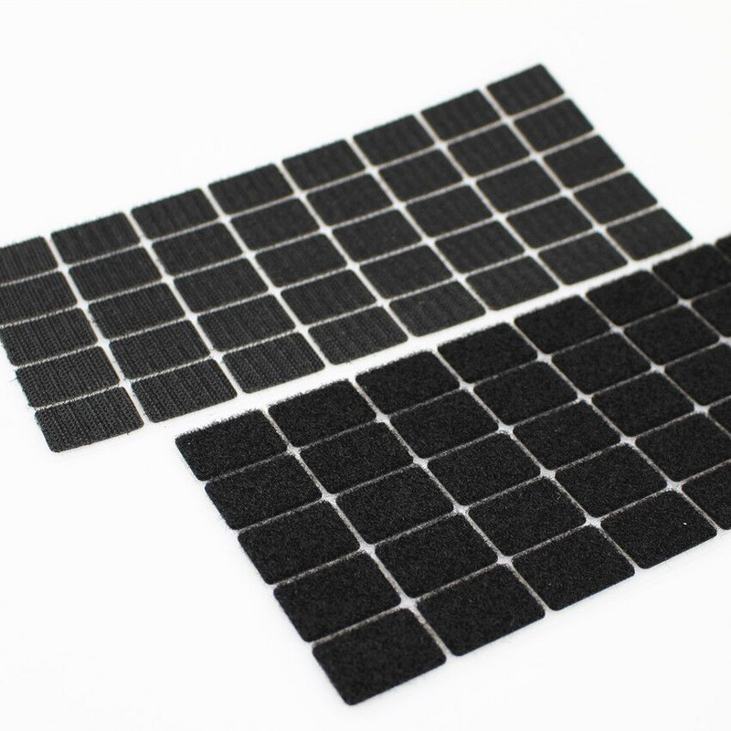 XUNZHE 20*30mm 50 Paari Magic Nylon square Kleebis Kahepoolne Kleepuv konksud Aasad Kettad Padjakesed Punktkinnituslint Õmbluskäsitöö