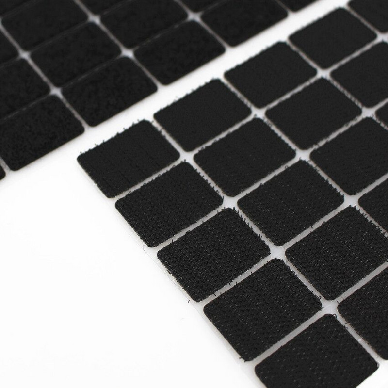 XUNZHE 20*30mm 50 Paari Magic Nylon square Kleebis Kahepoolne Kleepuv konksud Aasad Kettad Padjakesed Punktkinnituslint Õmbluskäsitöö