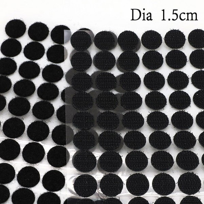 10/15/20/25/30MM puncte adezive adezive 100 de fixare cu cârlig și buclă Bandă autocolantă magică puternică din spate DIY Accesorii de cusut acasă