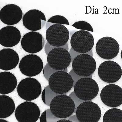 10/15/20/25/30MM puncte adezive adezive 100 de fixare cu cârlig și buclă Bandă autocolantă magică puternică din spate DIY Accesorii de cusut acasă