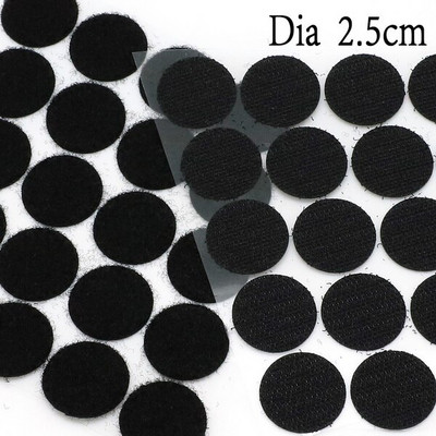 10/15/20/25/30MM puncte adezive adezive 100 de fixare cu cârlig și buclă Bandă autocolantă magică puternică din spate DIY Accesorii de cusut acasă