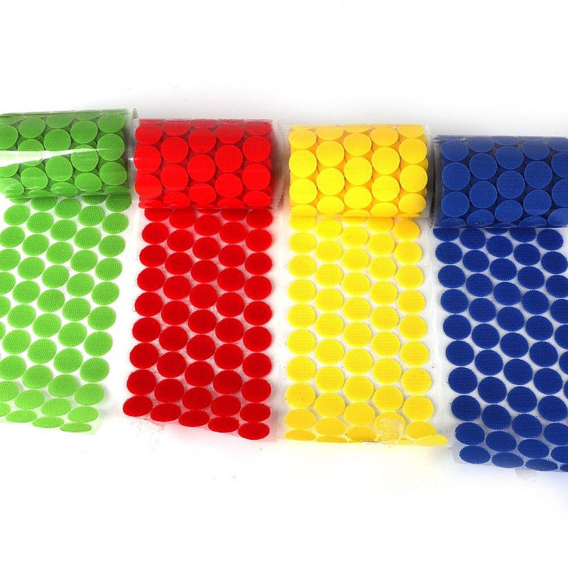 10/15/20/25/30MM puncte adezive adezive 100 de fixare cu cârlig și buclă Bandă autocolantă magică puternică din spate DIY Accesorii de cusut acasă