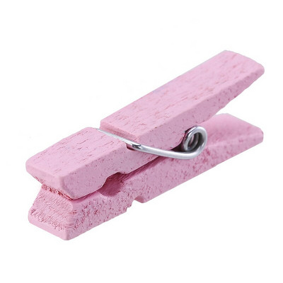 100 buc/lot mini cleme de lemn 3,5*0,7 cm cleme de lemn colorate cu arc metalic pentru agrafe de rufe DTY decor artizanat cleme de gustare cleme foto cleme