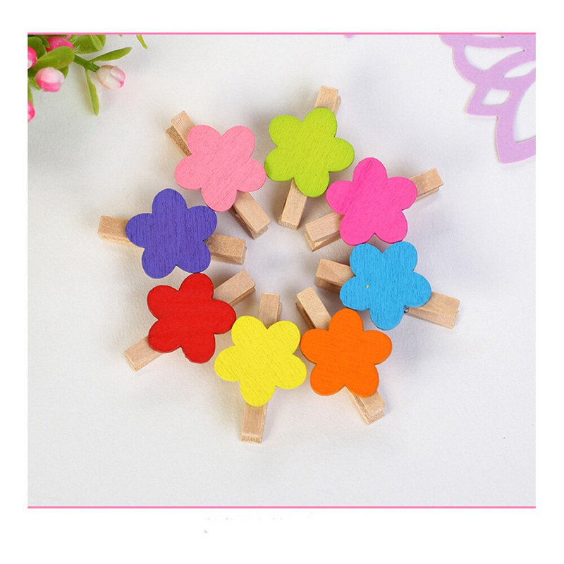 50 bucăți ace de haine din lemn, agrafe de haine colorate din lemn Agrafe de artizanat cu frânghie de iută de 33 de picioare Fotografie pentru fotografie pentru decorarea interioară
