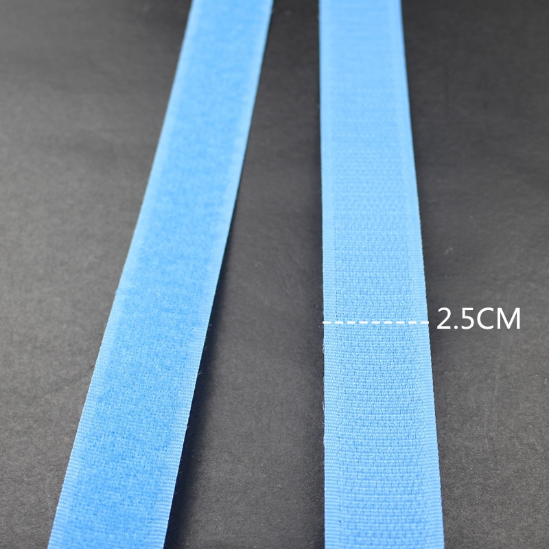 1 pár 100 * 2,5 cm lepiaca páska so suchým zipsom, 100 % polyesterová farebná samolepka s magickou nálepkou, dvojitá zámková páska bez lepidla