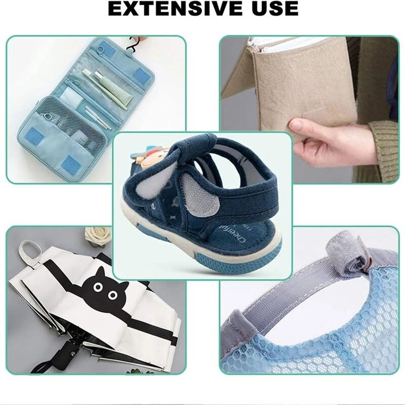 Isekleepuv Kinnituslint Korduvkasutatavad konksud Aasad Juhtmeside Magic Tape Traadirihmad Kodu köök Nailonkinnitusega DIY tarvikud