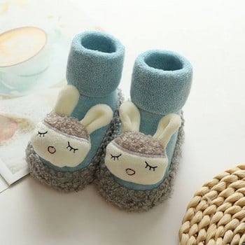 Детски пантофи тип чорап с 3D елемент