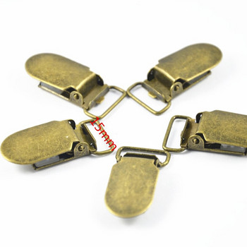 20 бр. Метални овални кръгли правоъгълни бебешки метални тиранти за залъгалки Щипки с пластмасова вложка Занаятчийски инструмент за шиене U-образна форма