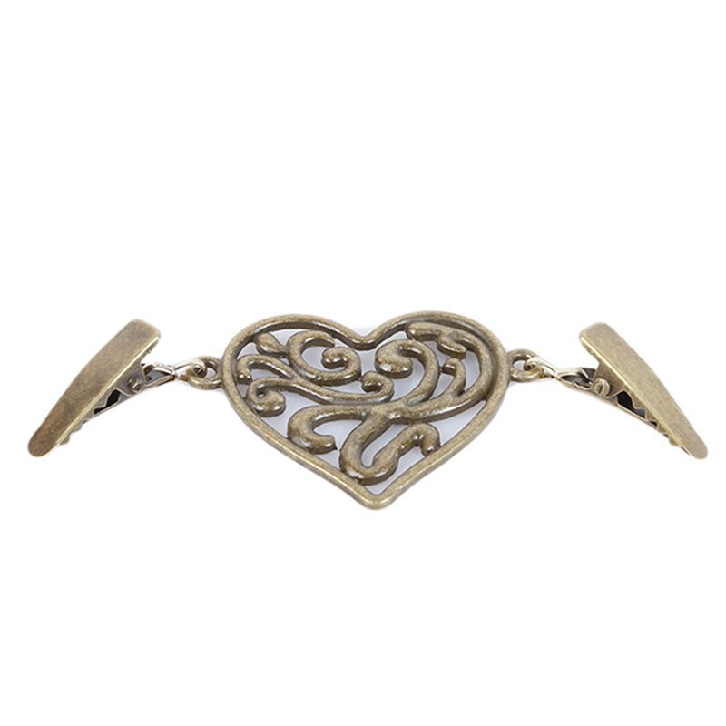 Guler de cămașă retro Clip de rață Agrafe pentru eșarfă de iarnă Accesorii pentru farmece Femei Vintage Cardigan Pulover Bluză Pin șal Broșă Clips