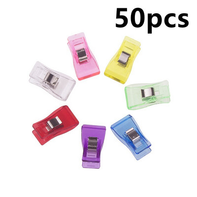 Didelė akcija 50 vnt. / rinkinys kelių spalvų maišymo permatomas odinis tvirtas drabužių segtukas, odos surišimas, tvirtinimo segtukas siuvimo įrankis