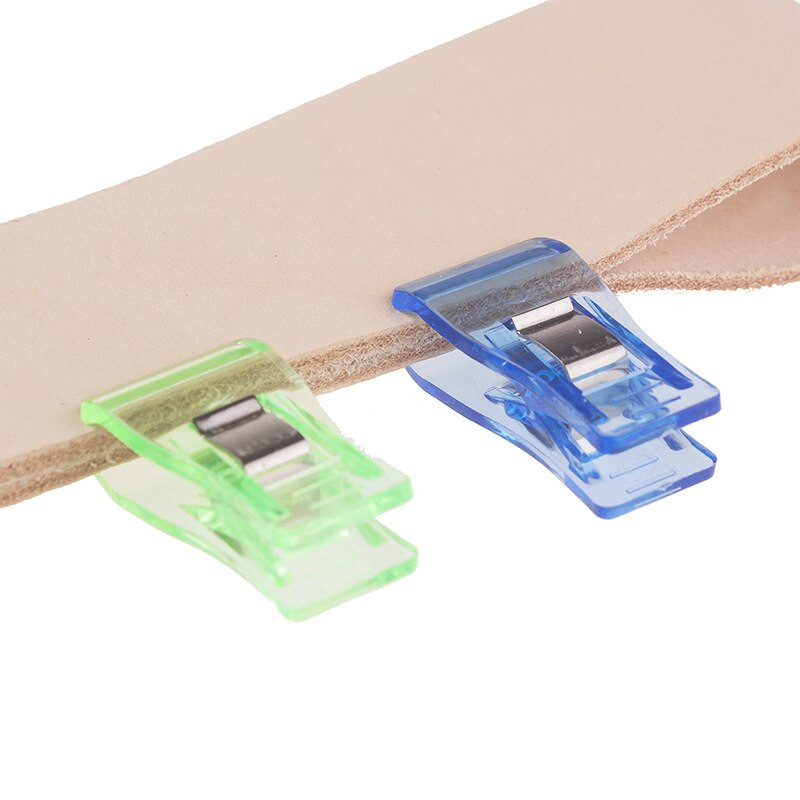 Didelė akcija 50 vnt. / rinkinys kelių spalvų maišymo permatomas odinis tvirtas drabužių segtukas, odos surišimas, tvirtinimo segtukas siuvimo įrankis