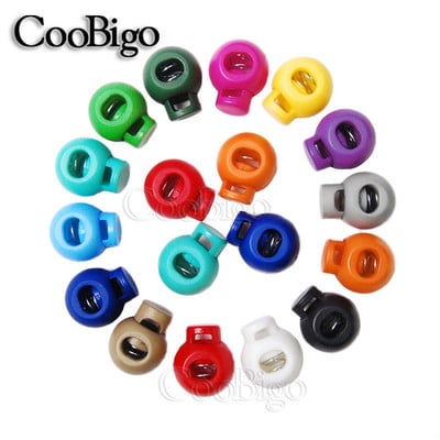 10pcs Spring Cord Lock Stopper Ball Rope Toggle Lanyard Retainer Stop Cordon Shoes Lace Clip Drawstring Sewing Accessories