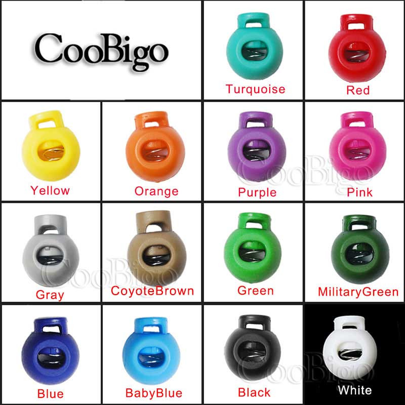 10 vnt spyruoklinio laido užrakto kamščio rutulinio virvės perjungimo dirželio laikiklis, stabdantis laido batus, nėrinių segtukas, užtrauktukas siuvimo priedai