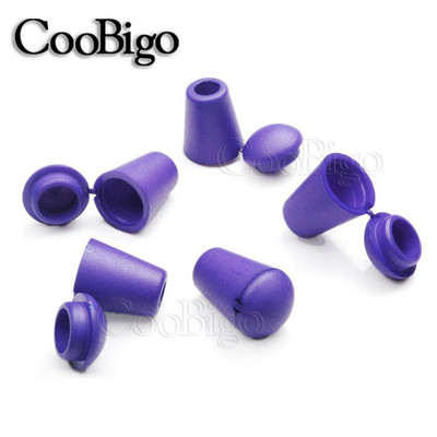 50 vnt Spalvingi plastikiniai laido galai Varpelio kamštis su dangčio užraktu, perjungimo spaustuku Paracord drabužių krepšys sportinės aprangos batų raištelių virvės dalys