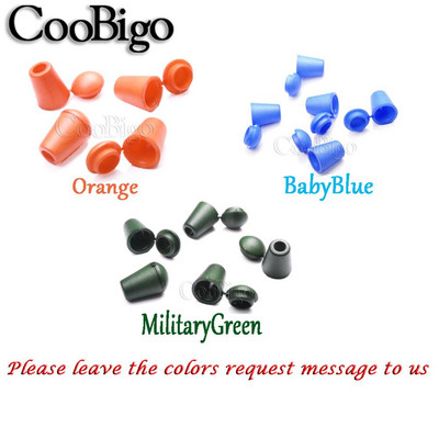 50 vnt Spalvingi plastikiniai laido galai Varpelio kamštis su dangčio užraktu, perjungimo spaustuku Paracord drabužių krepšys sportinės aprangos batų raištelių virvės dalys