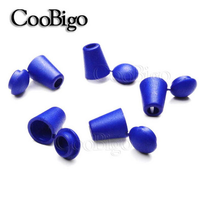 50 vnt Spalvingi plastikiniai laido galai Varpelio kamštis su dangčio užraktu, perjungimo spaustuku Paracord drabužių krepšys sportinės aprangos batų raištelių virvės dalys