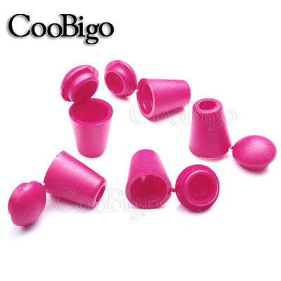 25 vnt spalvingi laido galai varpelio kamštis su dangčio užraktu plastikinis jungiklis Paracord drabužių krepšys sportinės aprangos batų raištelių virvės dalys