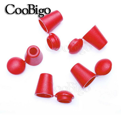 25 vnt spalvingi laido galai varpelio kamštis su dangčio užraktu plastikinis jungiklis Paracord drabužių krepšys sportinės aprangos batų raištelių virvės dalys